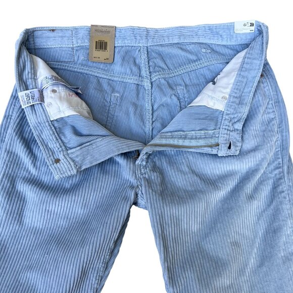 Levis 559 NWT Mens 38x32 Relaxed Straight Fit Sky Blue Wide Wale Corduroy Pants - Picture 8 of 15